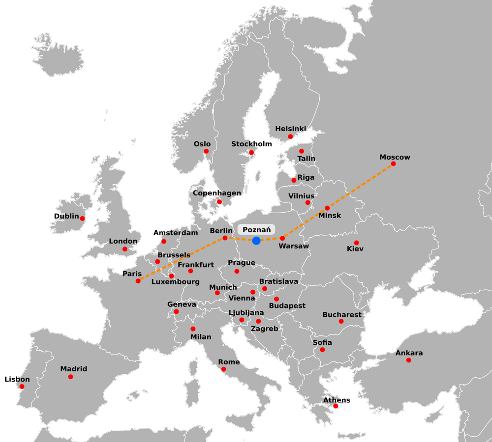 Poznan in Europe